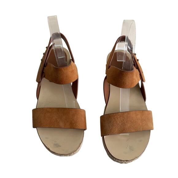 JENNI KAYNE Brown Suede Espadrille Sandals Size 8 - Picture 4 of 8